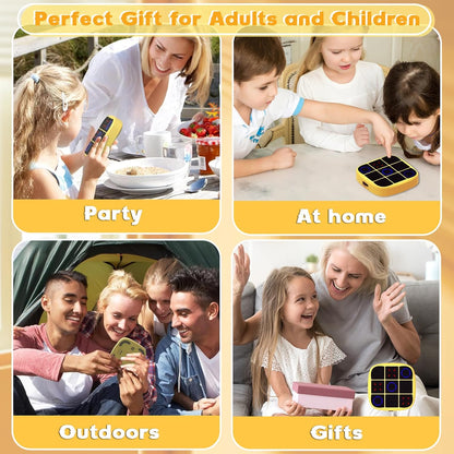 Electronic Tic Tac Toe Handheld Game Console – Fun & Safe Puzzle Toy for Kids | Portable Brain Game for Ages 4+